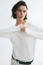 Хлопковый топ с длинными рукавами — прямой крой - H&M