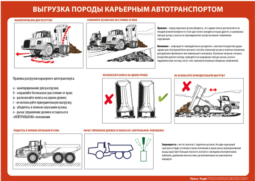 Комплект плакатов "Технология производства земляных работ карьерным автотранспортом"