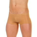 Бежевые трусы-хипсы с текстурой в виде роз на ткани Beige Rose Boxer (Размер: L) (Цвет: бежевый)