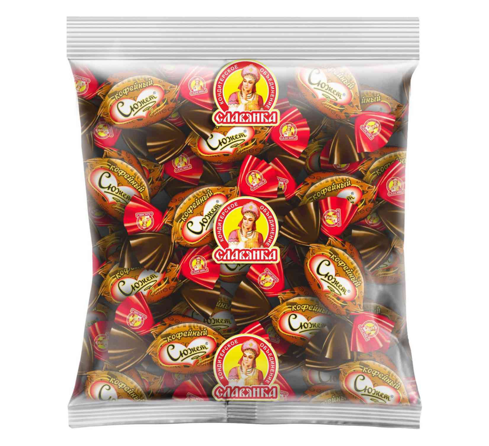 Конфеты Сюжет Кофейный суфле с желейной начинкой, 1 кг
