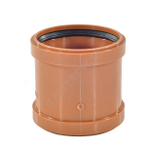 Муфта НПВХ ремонтная коричневая Дн 160 б/нап в/к Aquaviva AQVD100160