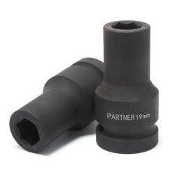 Головка ударная глубокая, 17мм (6гр) 1'' Partner PA-48510017