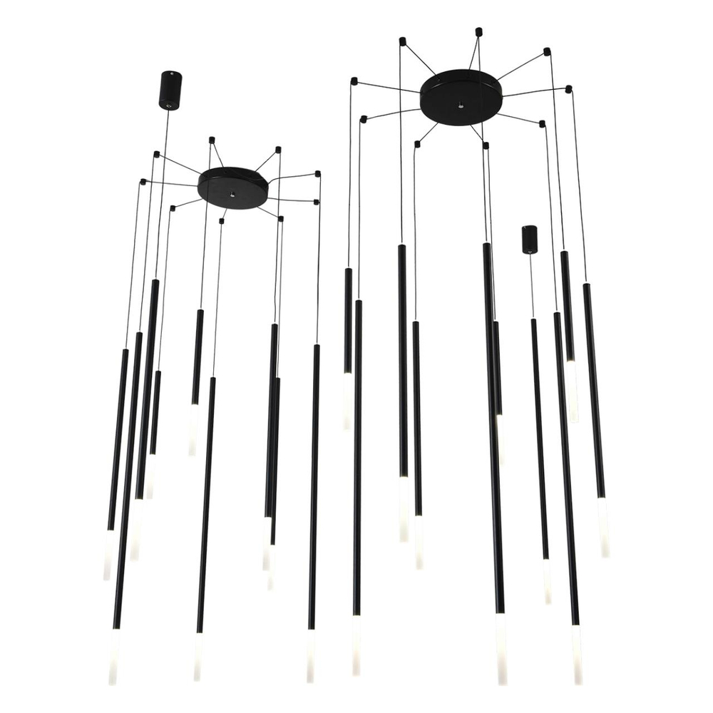 8400/27L LEDIO LN26 000 черный/белый, металл/акрил Люстра LED 27W 3000K 220V STICK
