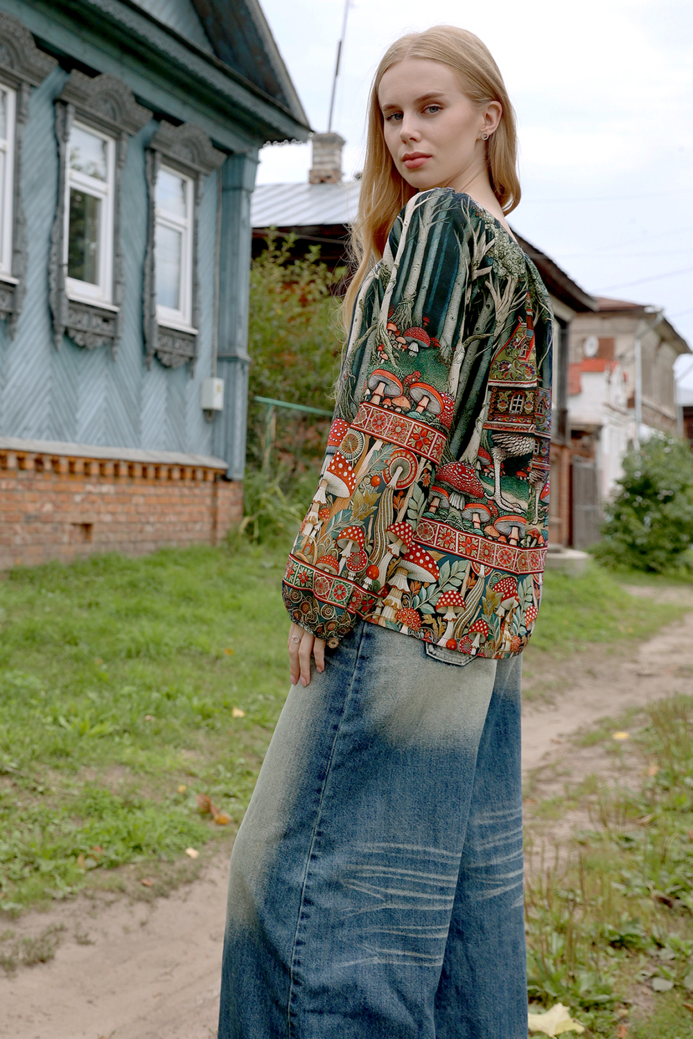 Blouse "Polina. Visiting Baba Yaga"