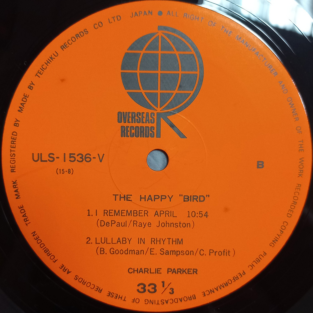 Charlie Parker / The Happy "Bird" (LP)
