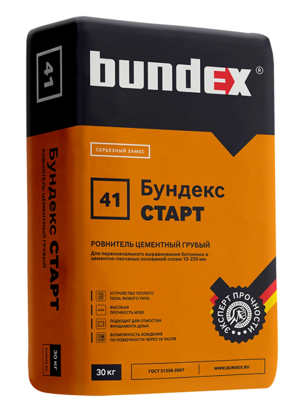 Стяжка высокопрочная "Бундекс Старт", 30 кг