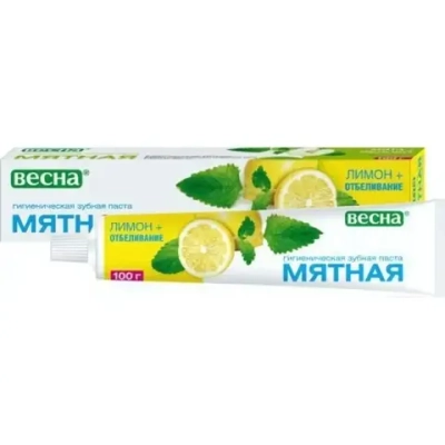 Зубная паста ВЕСНА Главаптека «Мятная»/Лимон+Отбеливание/ 90 г.