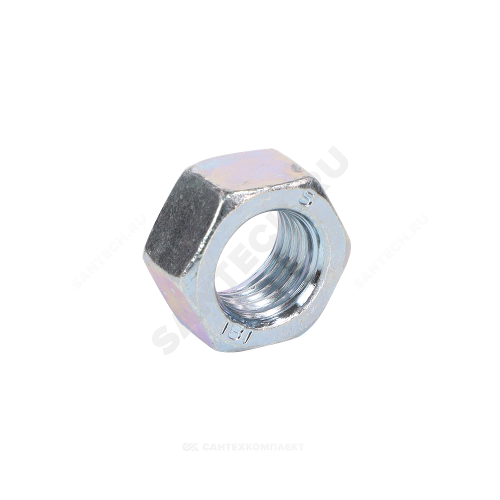 Гайка стальная оц М22 к.п. 5 шестигранная вес DIN 934 (5915/5927)