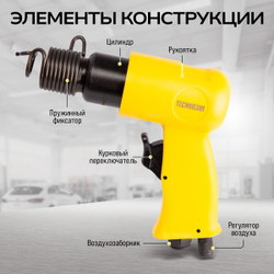 Пневматический молоток Technicom TC-AH150, 6,3 Бар, 113 л/мин, 4500 уд/мин