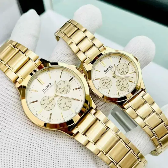 Парные часы Casio Standard: MTP-V300G-7A и LTP-V300G-7A
