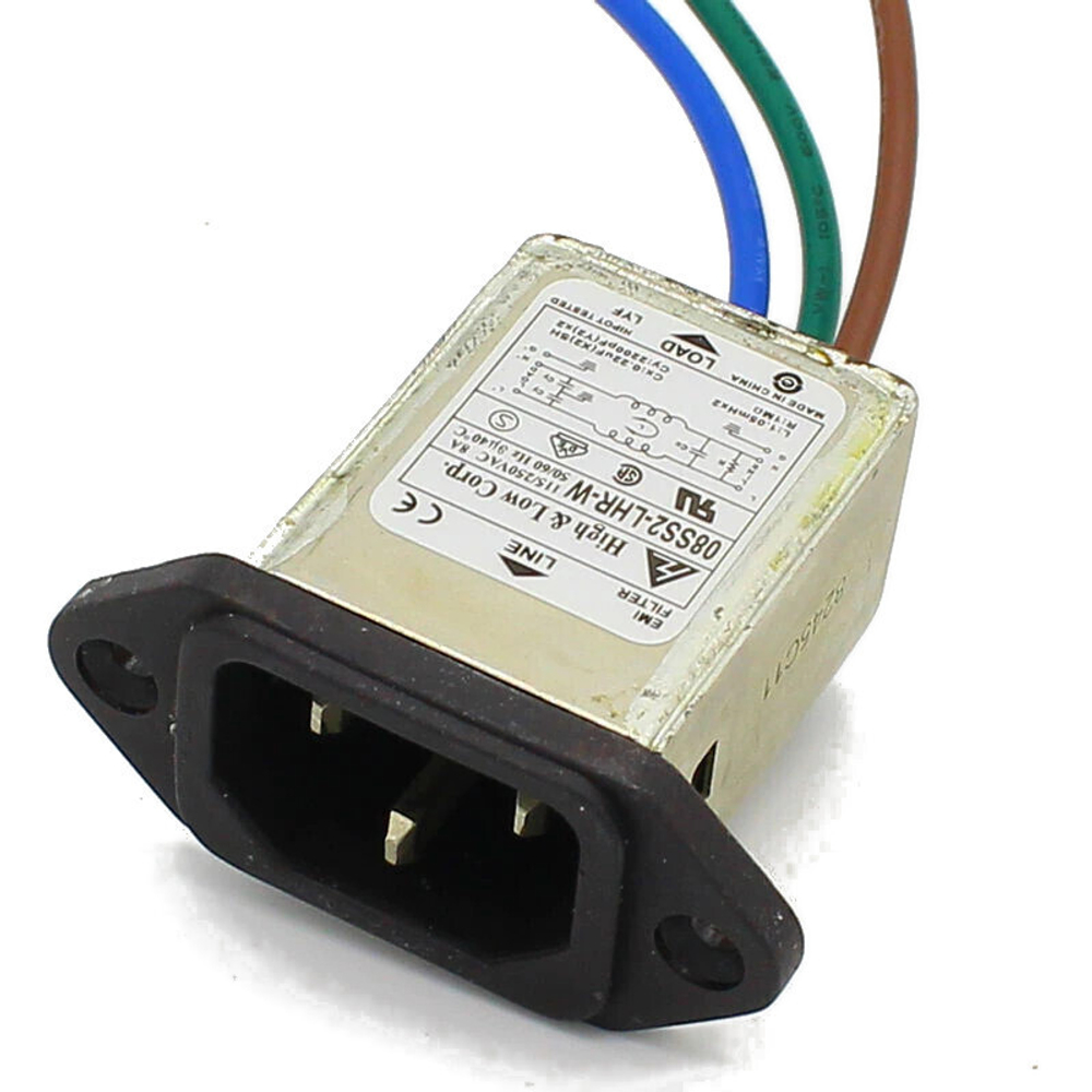 08SS2-LHR-W, EMI Power Entry Modules Filter