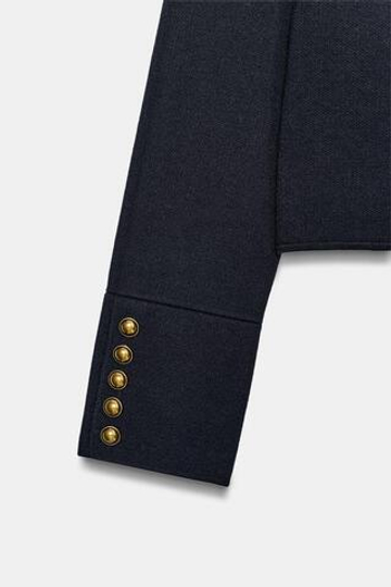 ZARA ЖАКЕТ С ПУГОВИЦАМИ, МОРСКОЙ СИНИЙ