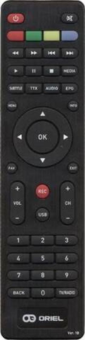 Пульт ORIEL ПДУ-10 для DVB-T2 ресивера
