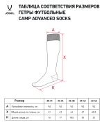 Гетры футбольные CAMP ADVANCED SOCKS, гранатовый/белый