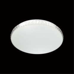 2077/EL PALE SN 194 Светильник пластик/белый/прозрачный LED 72Вт 3000-6300K D500 IP43 пульт ДУ DINA