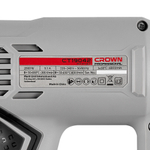 Фен строительный с регулировкой CROWN CT19042K, 2000Вт, 3 режима, 4 насадки, 50-650 градусов