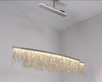 Pendant design lamp Waterfall  L150 (Silver)