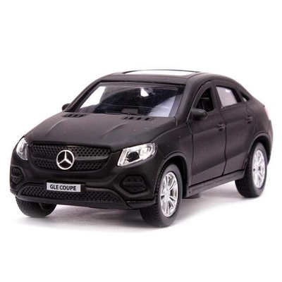Модель ин. мет. "Mercedes-Benz GLE Coupe матовый черный" 12см GLE-COUPE-BE (Технопарк)