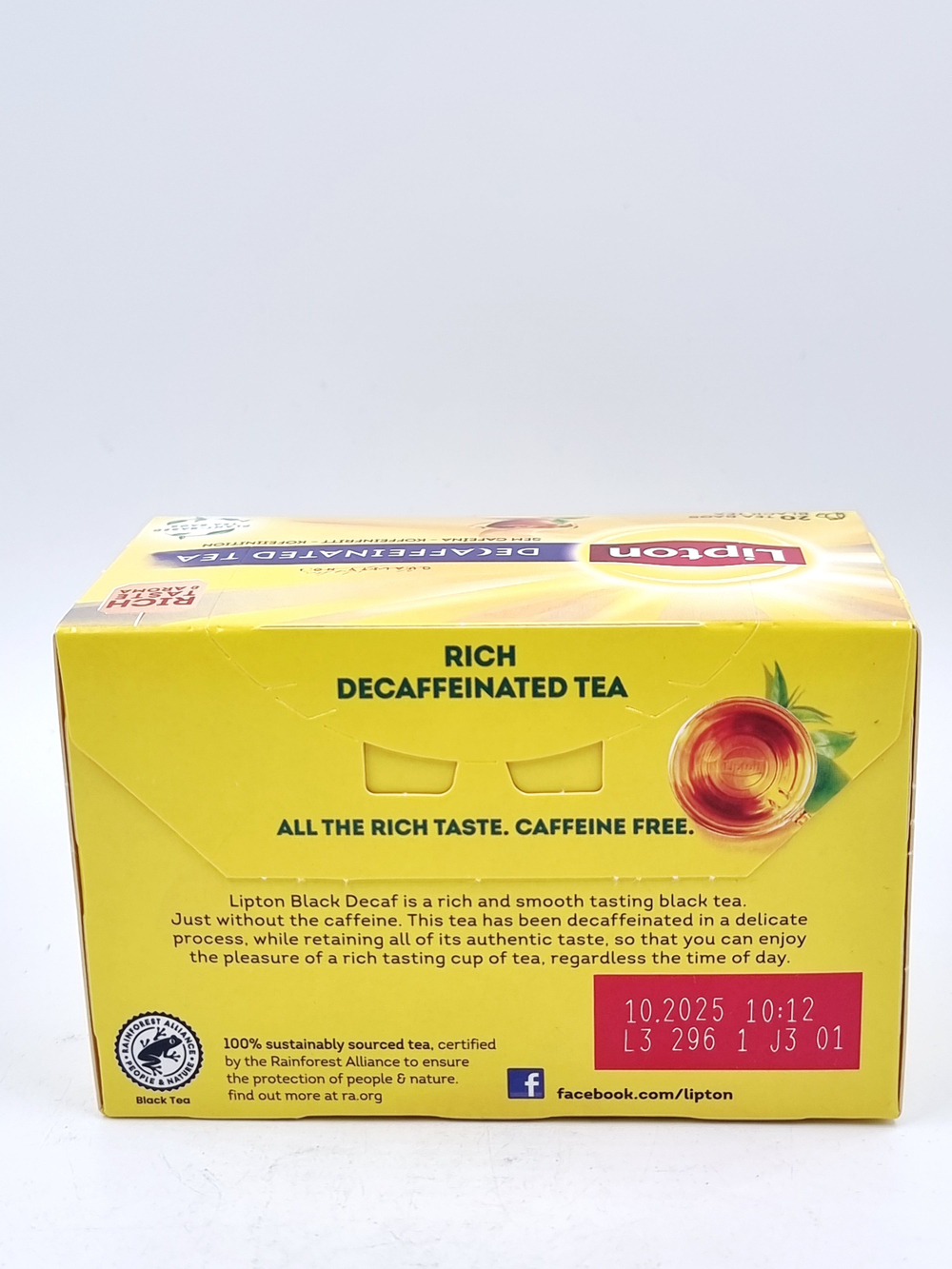 Чай черный без кофеина Lipton 20 пакетиков 36 г