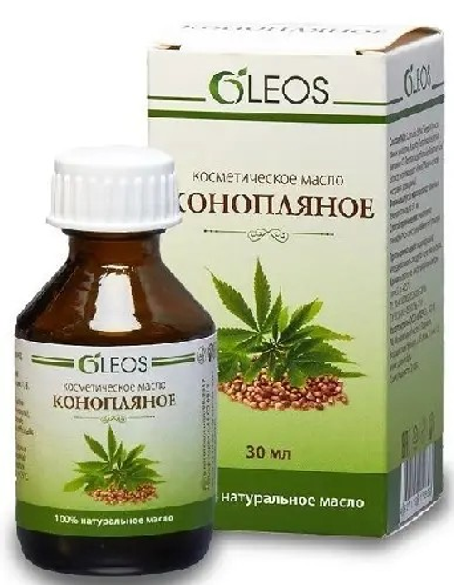 Масло конопляное косметическое 30 мл Oleos