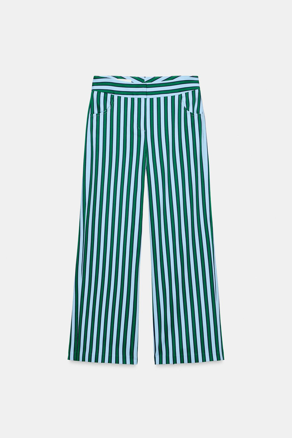 ZARA БРЮКИ-КЮЛОТЫ В ПОЛОСКУ, РАЗНОЦВЕТНЫЙ