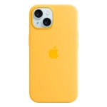 Силиконовый чехол с поддержкой MagSafe Apple Silicone Case для iPhone 15, Sunshine (Лучезарный желтый)