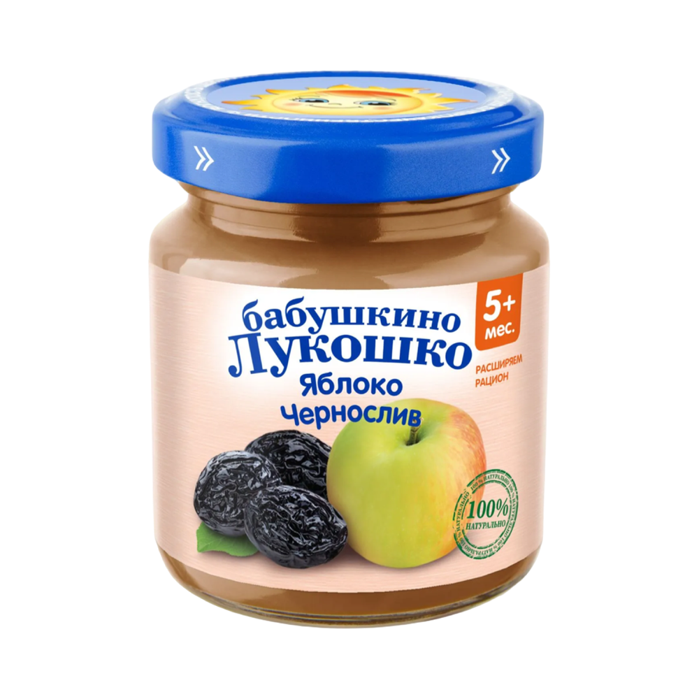 Пюре Бабушкино лукошко 100г Яблоко Чернослив