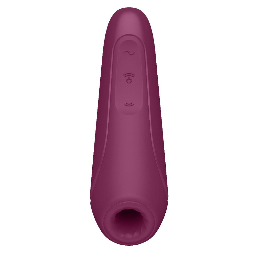 Бордовый вакуум-волновой стимулятор Satisfyer Curvy 1+ (Цвет: бордовый)