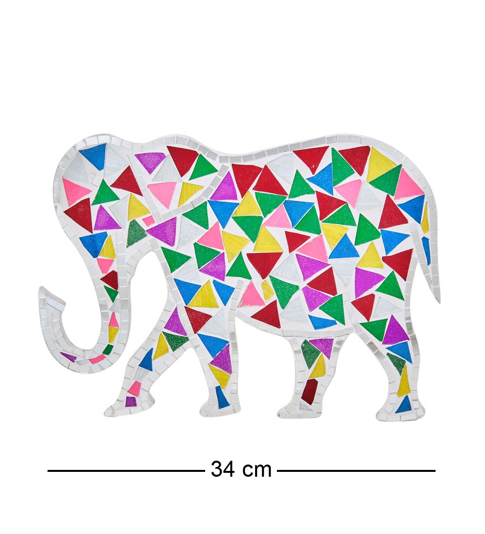 Decor and Gift 48-007-03 Панно «Слон» набор из семи (мозаика, о.Бали)