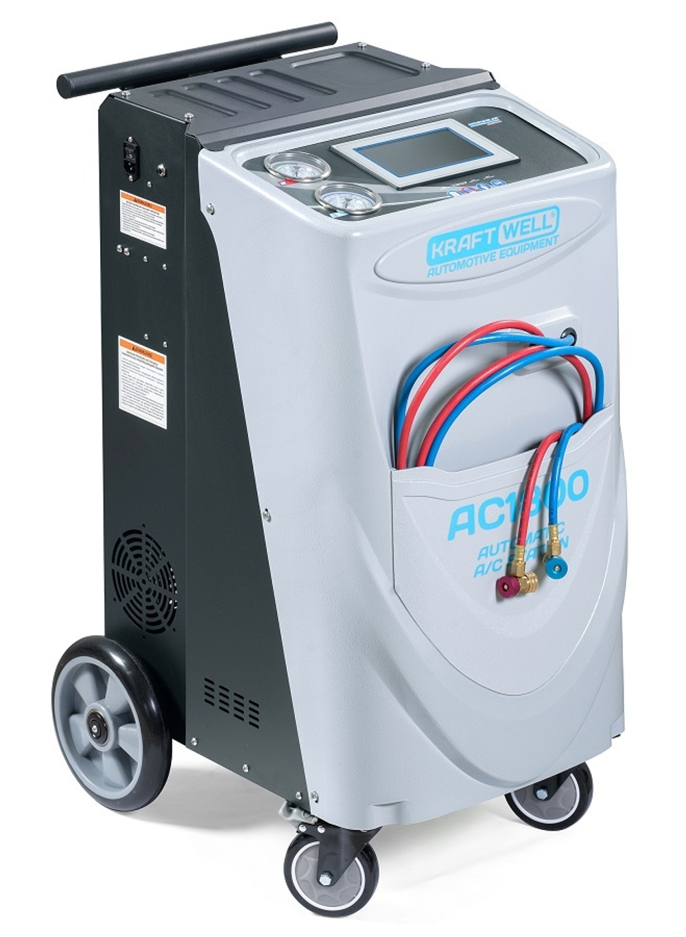 KraftWell AC1800 Станция автомат для заправки автомобильных кондиционеров, сенсорный дисплей