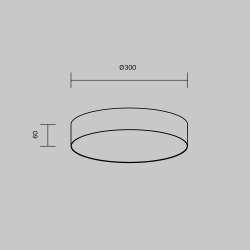 Потолочный светильник Technical C032CL-36W3K-RD-W