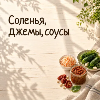 Соленья, джемы, соусы