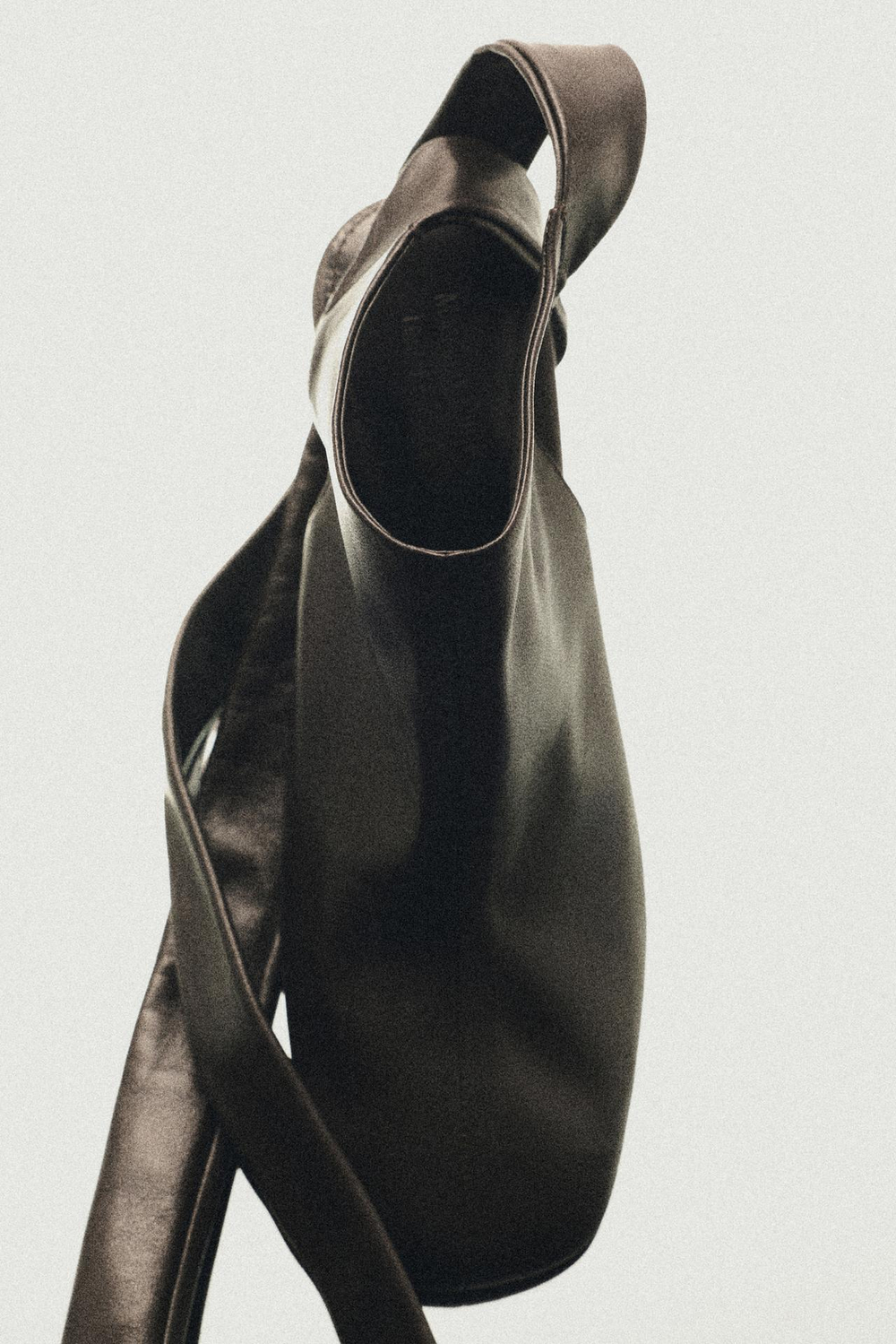 Massimo Dutti Туфли на высоком каблуке со шнуровкой - Limited Edition, коричневый