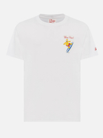 Футболка MC Saint Barth Homer surfer белая