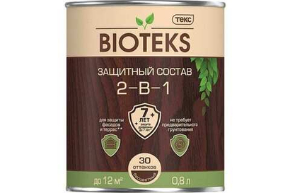 Антисептик Текс Bioteks лессирующий (2 в 1) палисандр (0,8л)
