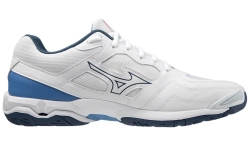 Мужские кроссовки для сквоша/бадминтона Mizuno Wave Phantom 3 - white/dark denim/blue jasper