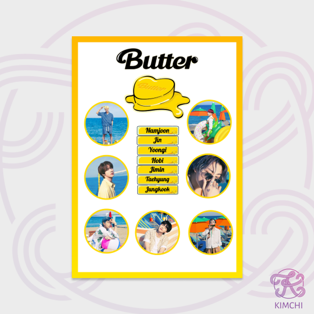 Стикер-пак BTS - BUTTER Стикер-пак BTS - BUTTER