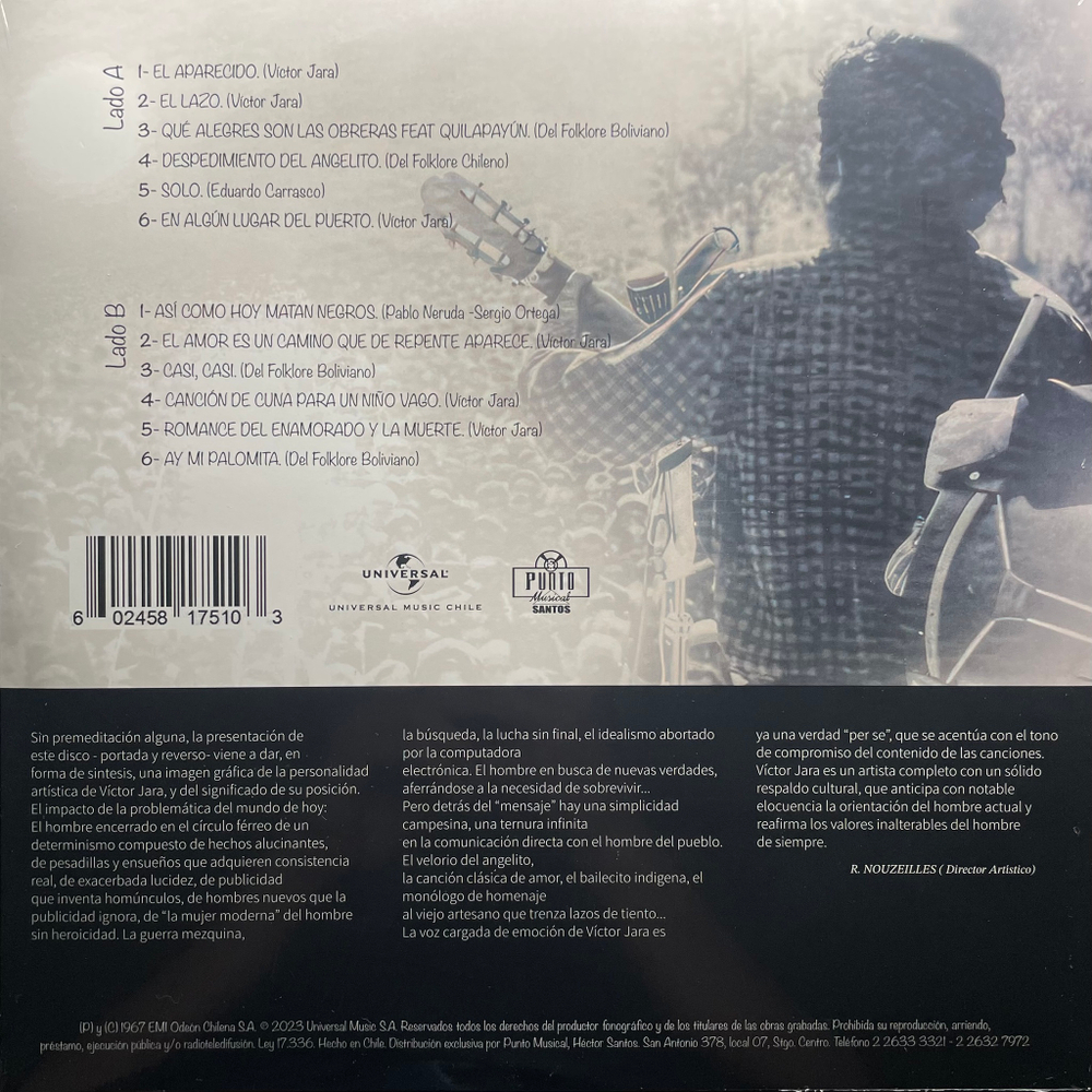 Victor Jara ‎– Victor Jara (Чили 2023г.)