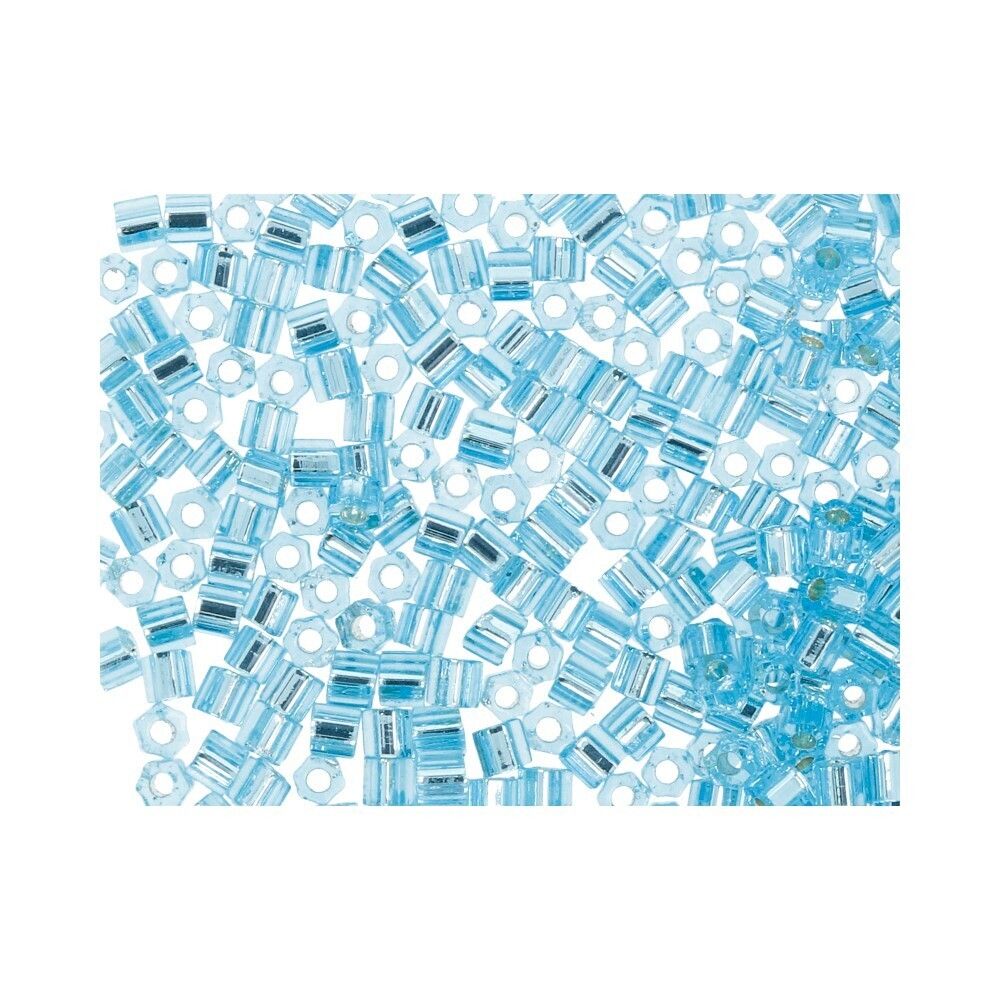 Бисер Toho 11/0 Hexagon 3 (2.2 мм), 25 г (5х5 г), 0023 св.голубой Бисер Toho 11/0 Hexagon 3 (2.2 мм), 25 г (5х5 г), 0023 св.голубой