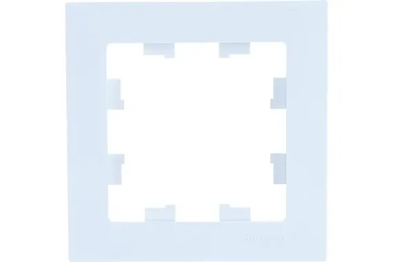 Рамка Systeme Electric ATLASDESIGN 1-клавишный белая 35947