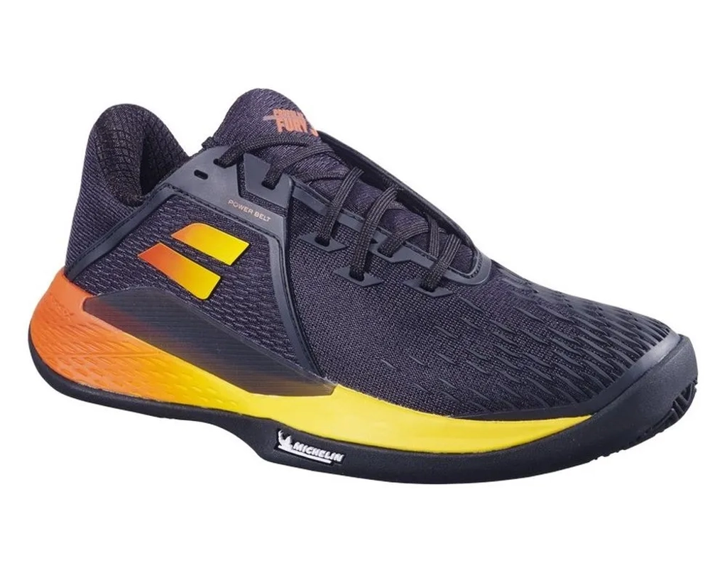 Мужские кроссовки теннисные Babolat Propulse Fury 3 Clay - black/sunset