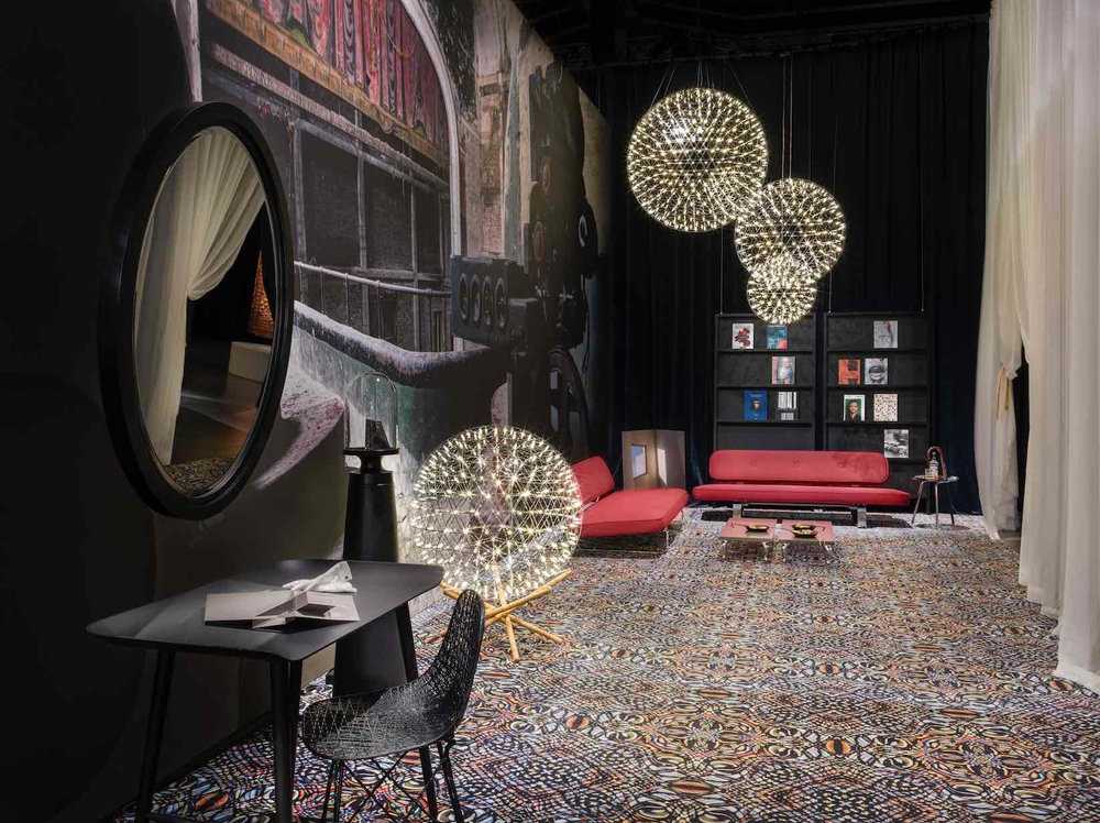 Floor lamp   Raimond Tensegrity by Moooi (Gold,  D 61 cm)