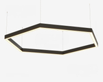 Подвесной LED светильник восьмиугольный LP85-ARENA8-450 96Вт (сегмент 472 мм) 4000K 8832Лм черный 1223х1223х80мм DIOLUM