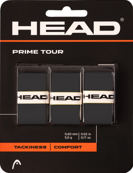 Овергрипы Head Prime Tour BK (3 шт.)