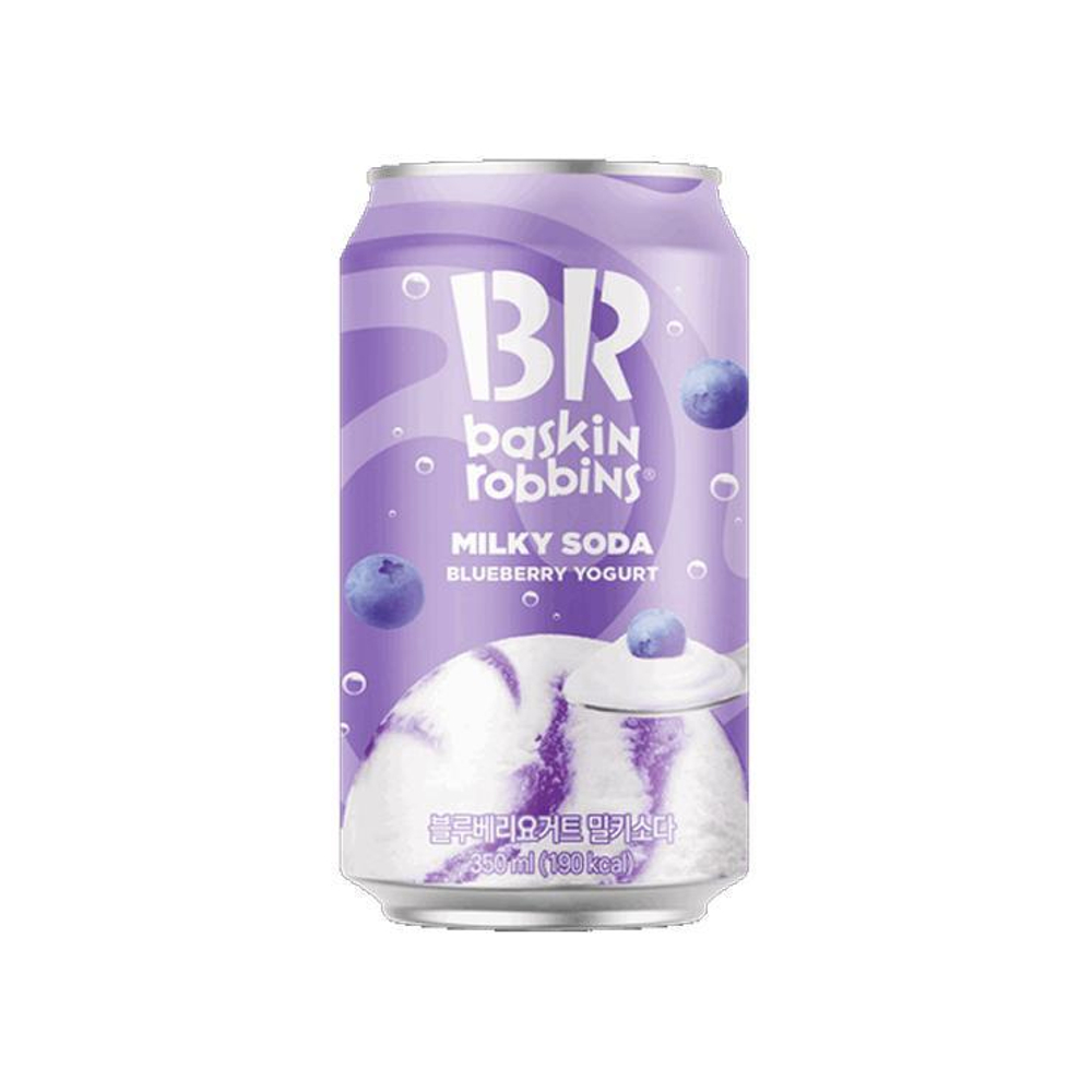 Напиток газированный б/а "Baskin Robbins Blueberry Yogurt" 350 мл, 24шт