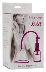 Большая вакуумная колба-помпа для груди Beauty Breast Pump размер M (прозрачный с фиолетовым) (Цвет: прозрачный с фиолетовым)