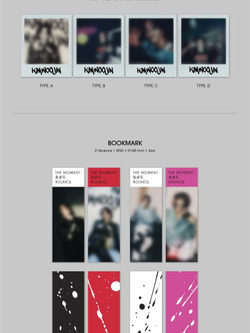 Альбом KIM WOOJIN - The moment : , Bounce 2nd Mini Album 2 Version SET