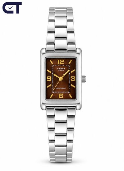 CASIO LTP-1234DD-5A CASIO Collection женские наручные часы — компактный винтажный корпус, стальной браслет и утончённый женский стиль