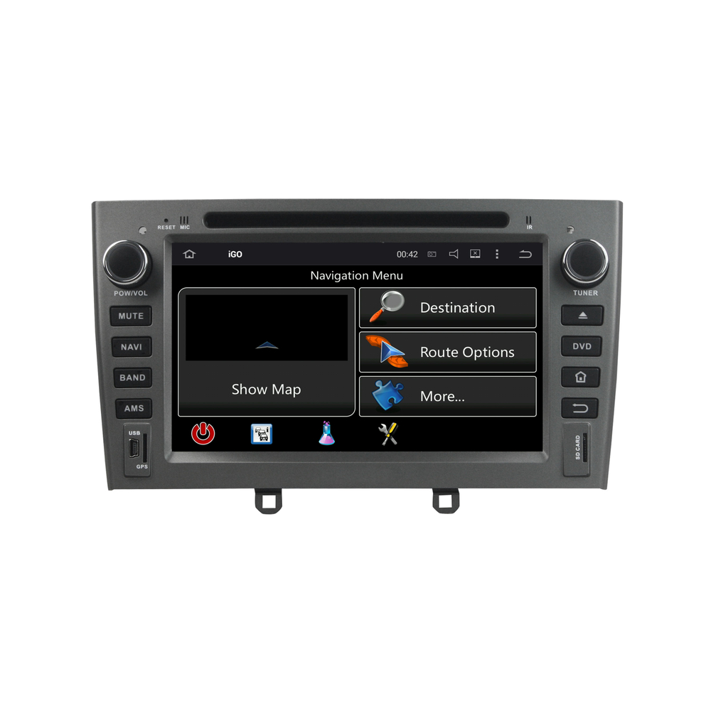 Установочный комплект для PEUGEOT 408 2012+, 308 2008-2014, RCZ 2010-2015 серый  KUBERG KD-7604g-P30
