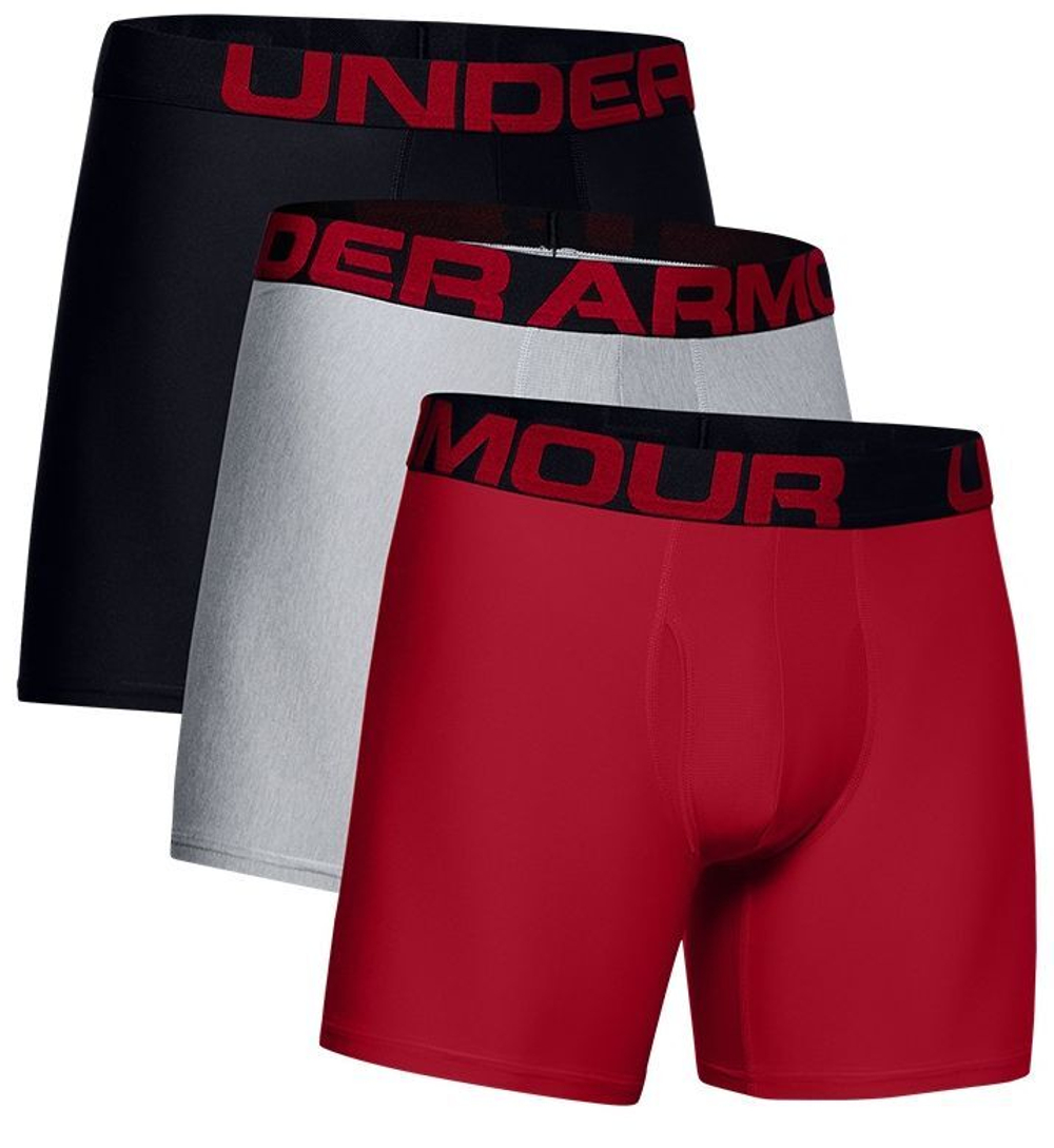 Мужские спортивные боксеры Under Armour Tech 6in 3 Pack - разноцветный